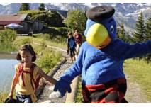 Kindergeburtstag mit Globi auf dem Brunni, copyright: Luftseilbahn Engelberg-Brunni AG Kindergeburtstag mit Globi auf dem Brunni