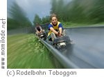 Rodelbahn Toboggan auf der Rodelbahn Toboggan auf der