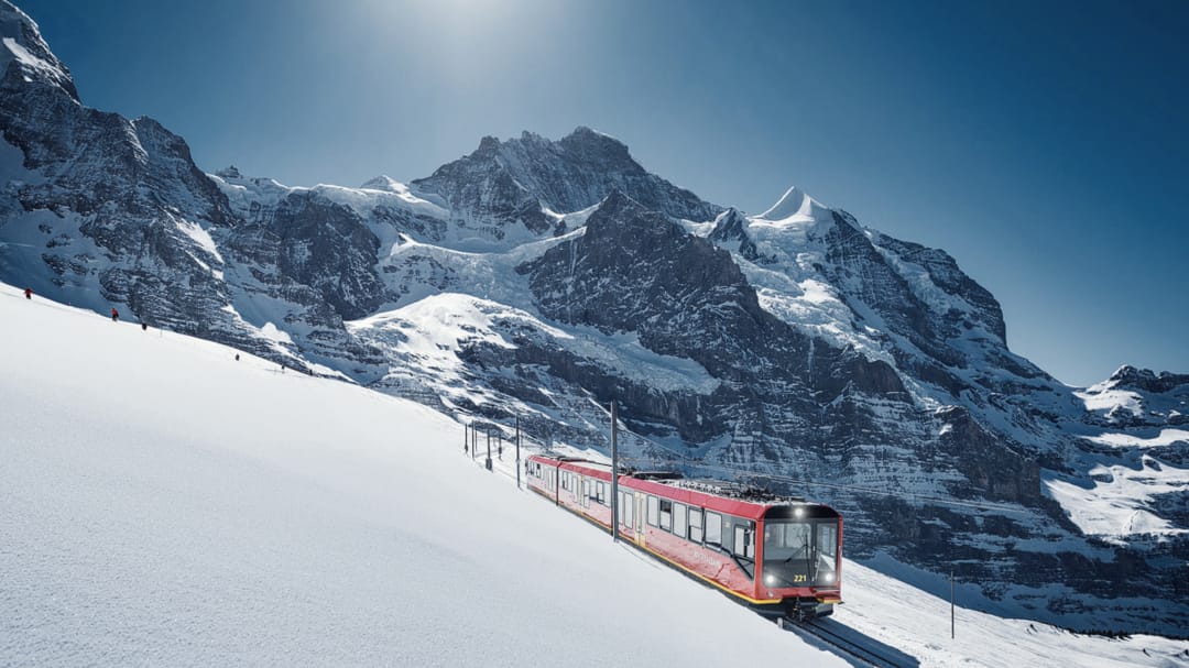 Mit der Jungfraubahn auf das Jungfraujoch Mamilade